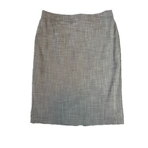 Ann Taylor Skirt Womens 10 Gray Knee Length Straight Office Career Work Casual
